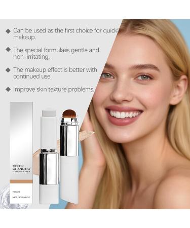 JIAOY Chartming Color Changing Foundation Stick 2in1 Foundation Stick Medium Coverage Makeup Cover Cream Stick V White Korean Foundat WaterResistant LongLasting SweatResistant Dark Skin*2 2 x Dark Skin - Buy Online on GoSupps.com