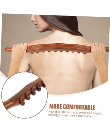 Gleavi 5-Stage Wooden Massage Roll Rod with 20 Balls - Portable Gua Sha & Head Massage Device for Full Body Relief - Buy Online on GoSupps.com
