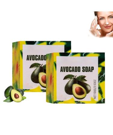 G n rique Avocado Soap Handmade Avocado Soap Gentle And Non Irritating lCleansing Bar for Face Hands Body Cleansing Moisturizing Revitalize Skin (2)