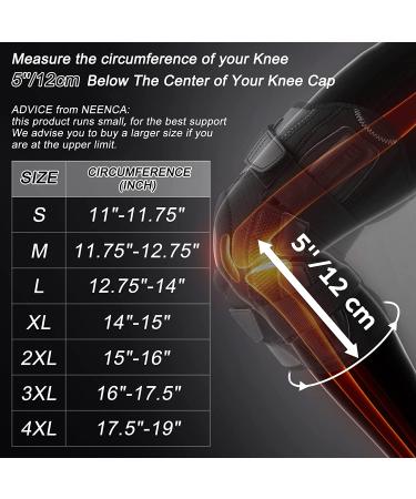 NEENCA Professional Hinged Knee Brace Dual Side Stabilizers for Knee Pain Relief | Meniscus Tear, Arthritis Support | Injury Recovery | XX-Large, Black - Buy Online on GoSupps.com