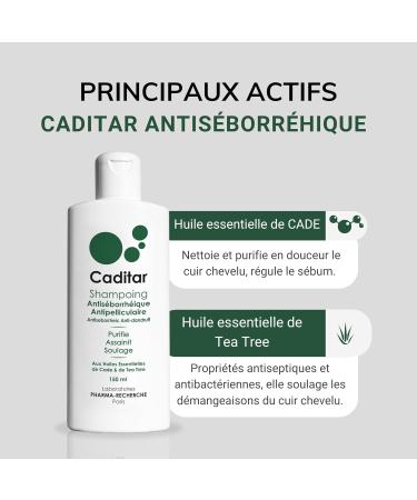 Caditar Antiseborrheic Sanitizing Shampoo 150 ml Bottle Parabene Phenoxyethanol and Silicone Free Made in France b - Buy Online on GoSupps.com