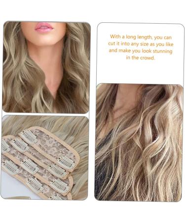 Beavorty hair extension set of four highlights blonde clip in hair extensions 6d hair extensions light brown hair extensions hairpieces hair toppers Miss High temperature wire wig curls - Buy Online on GoSupps.com