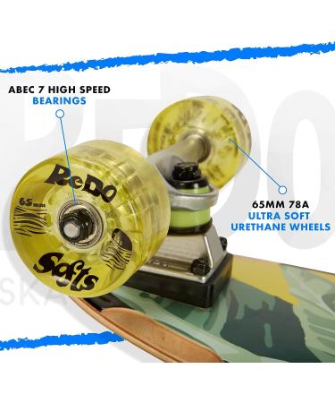 ReDo Skateboard Co. Kids 8 San Diego Palms Cruiser Complete Skateboard - Multicolor - Buy Online on GoSupps.com