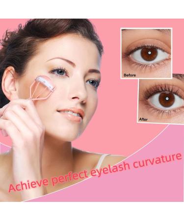 Eyelash Curler with Comb Teeth Beginner's Portable False Eyelash Eyelash Curler Detachable High Curling Lash Curler Tool Comfortable to Hold & No Harm Skin to Enhance Eyelashes - Buy Online on GoSupps.com