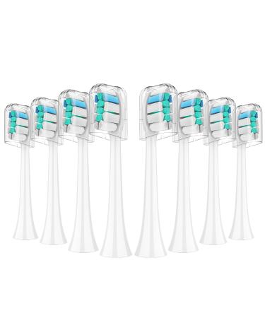 Toothbrush Replacement Heads Compatible with Philips Sonicare 8 Pack Electric Brush Head for 4100 5100 6100 HX9023 G2 8 Copper-free
