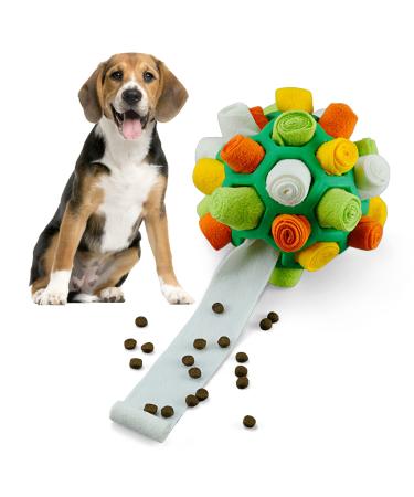 Larimuer sniffing ball for dogs sniffing car sniffing toys interactive dog toys portable pets snuffle ball toy for small medium -sized dogs pet (green and orange) - Buy Online on GoSupps.com