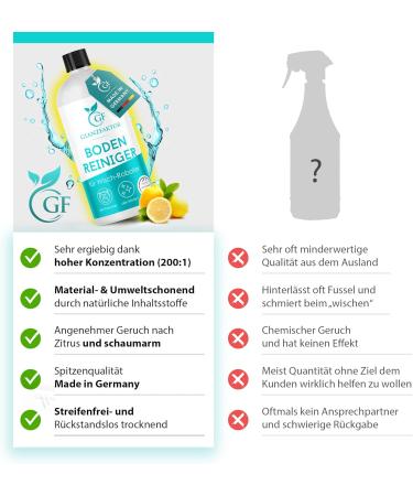 Gloss Factor Wiping Robot Cleaning Agent - 500ml Concentrate | Strong Floor Cleaner for Moped Robots - Streak-Free for All Surfaces - Buy Online on GoSupps.com