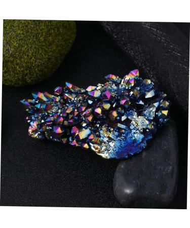 Beavorty 1pc Crystal Cluster Rock Amethyst Rainbow Quartz Natural Crystal Rhinestones Colorful 9.5X5.5CM - Buy Online on GoSupps.com