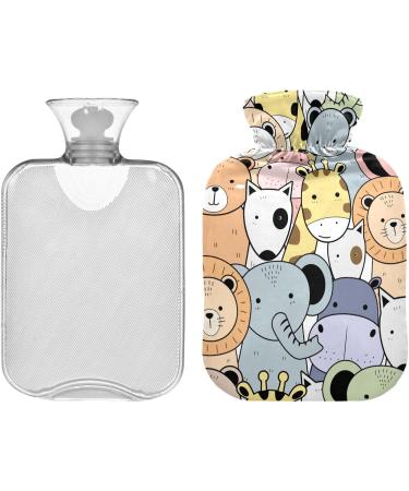 Naanle Zoo Animal Hot Water Bottle | 1L Transparent Warm Steadel | Pain Relief & Cold Therapy for Hands & Feet - Buy Online on GoSupps.com