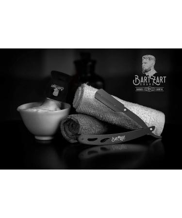Premium Bartzart Stainless Steel Razor with Exchange Blade System | Men's Beard Knife & Razor Set with Etui - International Shipping Available - Buy Online on GoSupps.com