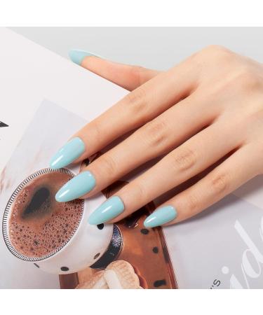 MEGIOR Light Blue Gel Nail Polish 15ml Light Sky Blue Gel Polish 1PCS Soak Off UV LED Nail Gel Polish for Nail Art Manicure Salon DIY Home for Women Girls Nails - Buy Online on GoSupps.com