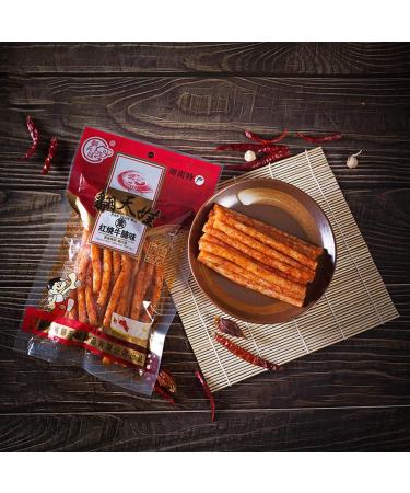 Buy La Tiao Spicy Strips - 4 Packs (136g Each) | Authentic Chinese Spicy Snack Sticks - International Shipping Available - Buy Online on GoSupps.com
