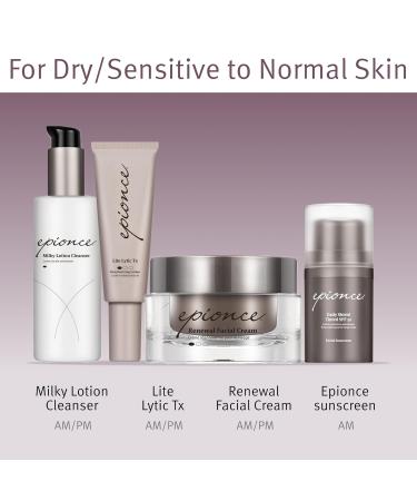 Epionce Dry Sensitive & Normal Skin Routine with Cleanser Serum Moisturizer & Tinted SPF - Buy Online on GoSupps.com