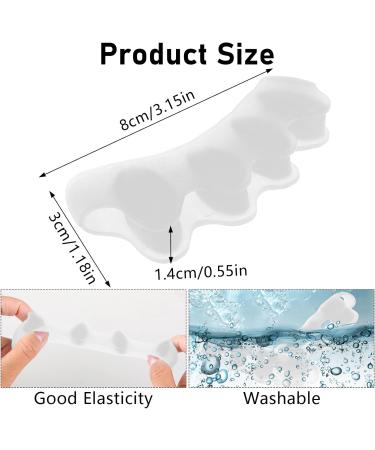 WLLHYF Gel Toe Separator Toe Spacers Soft Gel Pedicure Kit Bunion Corrector Hammer Toe Straightener Toe Corrector for Men Women Toenail Polish Grooming (White) - Buy Online on GoSupps.com