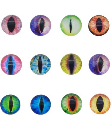 JJG 40PCS 20mm Dragon Eyes Glass Cabochon Set - Jewelry Findings for Pendants & Dolls - Buy Online on GoSupps.com