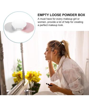 Beaupretty 3pcs Powder Box with Mirror Beauty Sponge Face Powder Puff Loose Powder Case Make up Storage Rack - Buy Online on GoSupps.com