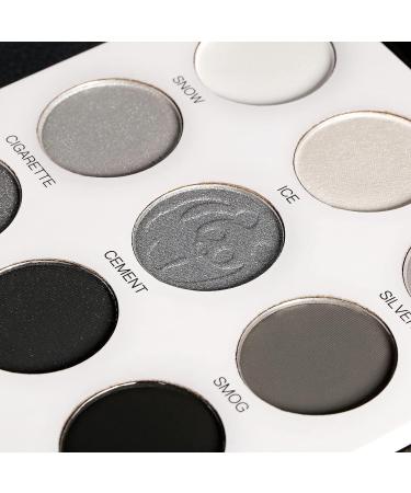 De Lancy Panda Smokey Eye Shadow Palette - 9 Colors for Goth Makeup | High Pigmented Matte & Shimmer Shades in Black, Grey & White - Perfect for Halloween - Buy Online on GoSupps.com
