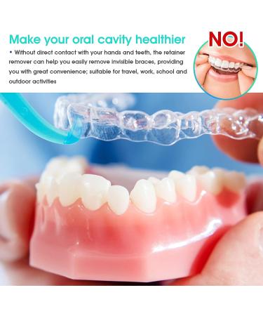 TIESOME Aligner Removal Tool Kit - 6Pcs Chewies & Tooth Hook for Invisible Braces - Transparent Rhombus - Buy Online on GoSupps.com