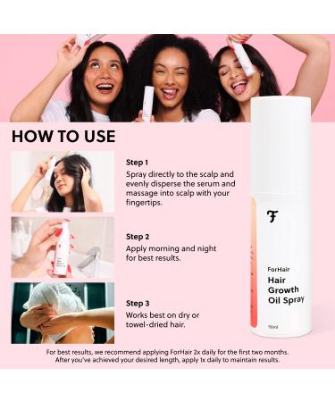 ForChics ForHair Hair Growth Oil Spray - Vegan Hair Growth Treatment for Men & Women - Buy Online on GoSupps.com