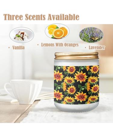 Orange Lemon Scented Candles - Aromatherapy Jar Candles Gift Set for Women | 7 oz Long Lasting Birthday Gifts - Buy Online on GoSupps.com