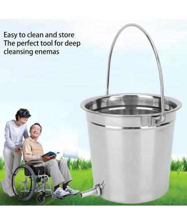 Buy NATUDECO Enema Bucket - 1.3L Capacity Reusable with Long Silicone Hose - Intestinal Cleaning Tool for Home Health Care - Buy Online on GoSupps.com