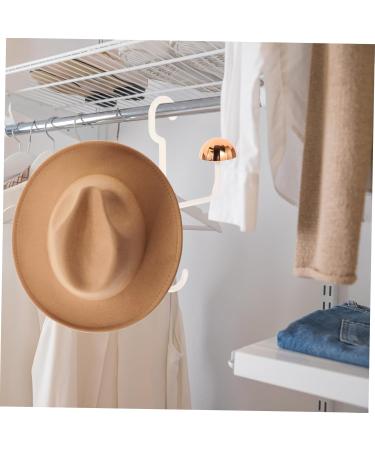 Alipis 2pcs Rotating Coat Rack Keychain Wallet Purses Stainless Hanging Hooks Stainless Steel Wardrobe Rod 31.00X27.00X6.00CM White - Buy Online on GoSupps.com