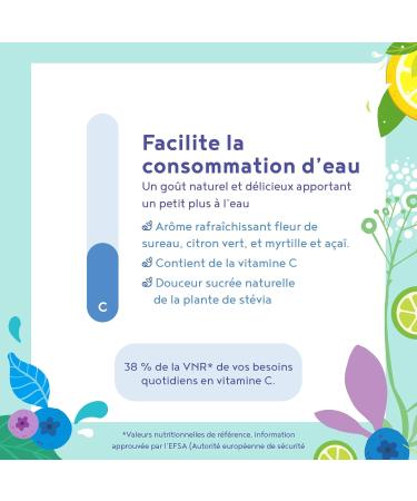 Water Booster drink mix - powder for drink to taste and vitamin C - naturally delicious low in calories - 12x2.5 g powder to dissolve in water - Buy Online on GoSupps.com