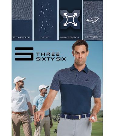 Three Sixty Six Men's Quick Dry Golf Shirt - Moisture Wicking Polo X-Large Black - Buy Online on GoSupps.com