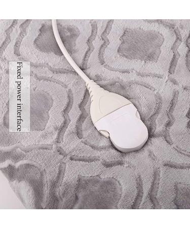 Buy Soft Electric Thermal Blanket - Flannel 3 Heating Settings Overheating Protection Washable 165x90cm - Perfect for Home & Office - Gray - Buy Online on GoSupps.com