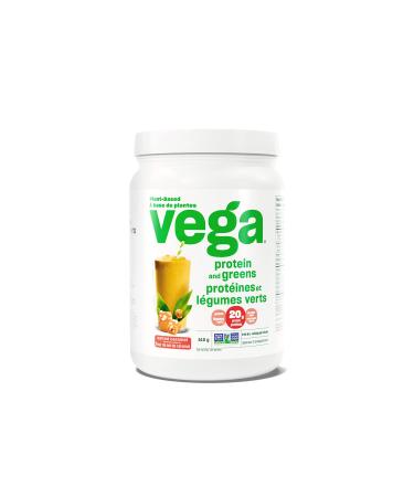 Vega Protein and Greens Salted Caramel (17 Servings) Plant Based Protein Powder Plus Veggies Vegan Non GMO Pea Protein For Women and Men 510g (Packaging May Vary) Salted Caramel 17 Servings (Pack of 1)