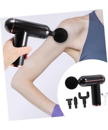 Fascia Massage Gun Set - Adjustable Portable Impact Massager & Metal Accessories - Mini 14.5x14x4.2cm Black | International Shipping Available - Buy Online on GoSupps.com