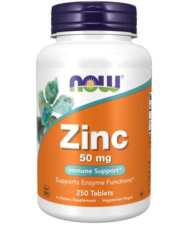 Now Foods Zinc 50 mg 250 Tablets