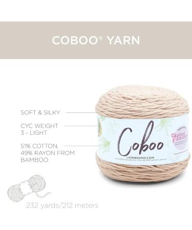 Lion Brand Yarn Coboo Bamboo Yarn - 3 Pack Taupe | Soft and Eco-friendly Yarn - Buy Online on GoSupps.com