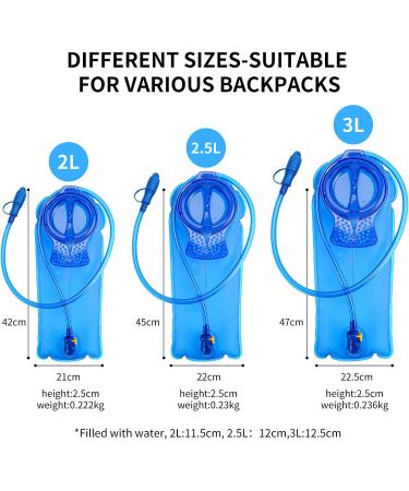 BQA Hydration Water Bladder Reservoir 2L for Outdoor Activities - Blue - Buy Online on GoSupps.com