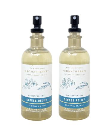 Bath and Body Work Aromatherapy Eucalyptus + Tea Essential Oil Mist Set - Lot of 2 Teal