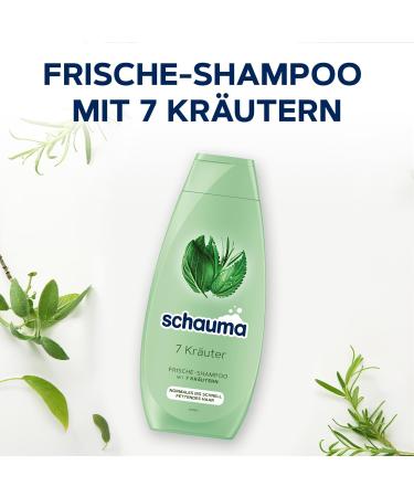  Schauma Schwarzkopf 7 Herbs Shampoo (10 x 400 ml) provides a light freshness to the hair structure a refreshing shampoo for normal to oily hair. - Buy Online on GoSupps.com