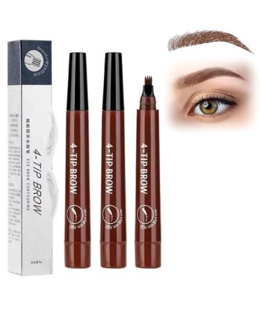 Lacisonpen Microblading Eyebrow Lacison Eyebrow Matezis Eyebrow Fine-Stroke Long Lasting Waterproof And Smudge-Proof Natural Eyebrow Makeup (2Red Brown)