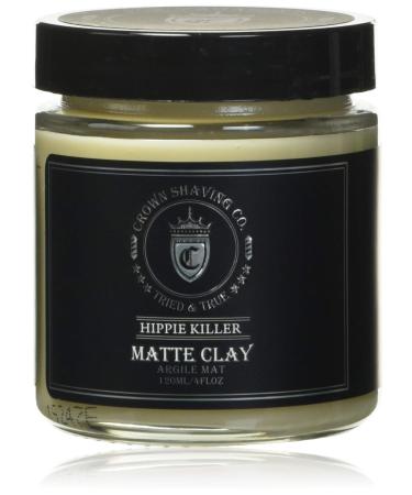 Crown Shaving Hippie Killer Matte Styling Clay, 120 milliliters/4 ounces - Buy Online on GoSupps.com