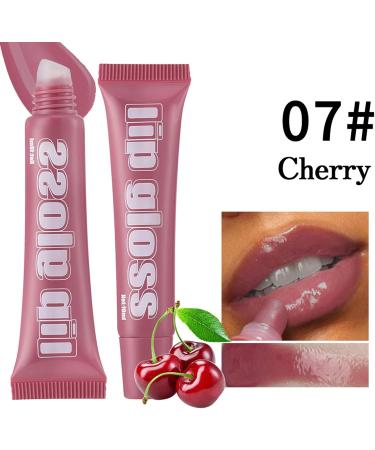 Clear Lip Gloss - 10 ml 8X Fruit Flavored Lip Oil | Lip Moisturizer Assorted Fruity Flavors Long-Lasting Repairing Formula Healthy and Moisturizing Smooth Glide On - Buy Online on GoSupps.com