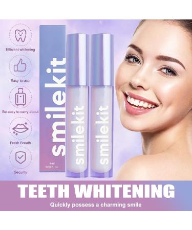 2 PCs Glostik Tooth Gloss - Instant Whitening & Glossy Smile | Tooth Whitening Pen for Tea Stains | Fast Results - Buy Online on GoSupps.com