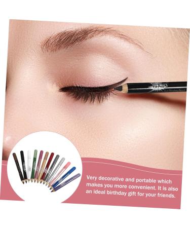Mikinona 12pcs Pearlescent Eyeshadow Pencil Waterproof Eyeliner Pen Gel Eyeliner Lasting Powder Girl Sequins - Buy Online on GoSupps.com