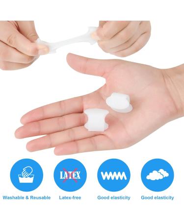 Hoogoo Pinky Gel Toe Separators 10Pcs Silicone Toe Spacers Small Toe Protector Spreader Cushions for Curled Overlapping Separate Toe Correct Hammer Toes Protect Toes 10 Count (Pack of 1) - Buy Online on GoSupps.com