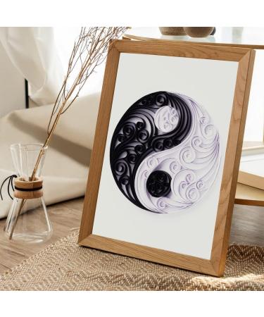 Uniquilling Quilling Kit Paper Quilling Kit for Adults Beginner  Handmade DIY Craft Quilling Paper Filigree Painting Kit Tools  Home Room Wall Art Decor Perfect Gifts   8*10-inch Yin Yang (Basic) Yin Yang Basic - Buy Online on GoSupps.com