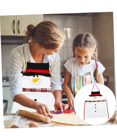 DOITOOL Christmas Apron Christmas Party Favors Christmas Party Snowman Costume Xmas Waitress Aprons Cooking Apron Xmas Party Photo Prop Barber Apron At Home Work Cosmetics Fabric - Buy Online on GoSupps.com