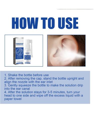 Tinnitus Relief Spray 60ML - Ear Ringing & Noise Relief Drops - Buy Online on GoSupps.com