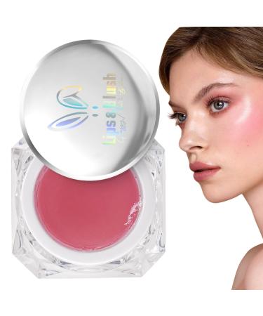 Natural Blush Long Lasting Water Proof Blush Cream Powder for Cheeks - Safe and Natural Natural Blush for Makeup Beginners Beauty Lovers Hixip Red