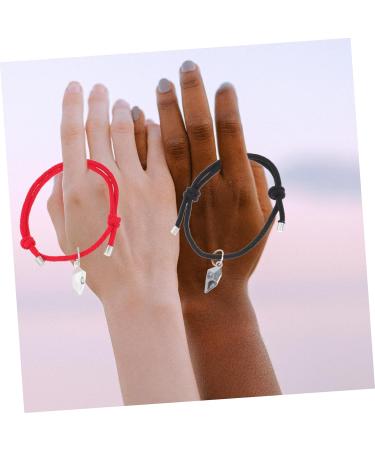 SOIMISS 3 Pairs couple hands romantic gifts trendy bracelets dainty bracelet Couple Wristband Gift friendship bracele girlfriend bracelet Valentine's Day Jewelry Gift Stylish - Buy Online on GoSupps.com