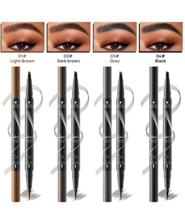 Trailott Trailott Eyebrow Pen Trailott Microblading Eyebrow Pen Trailott Waterproof Eyebrow Pencil (Gray) - Buy Online on GoSupps.com