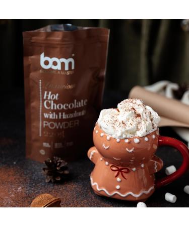 BAM M lange en poudre pour boisson luxueux pour chocolat chaud aux noisettes 220 g 7 portions - Buy Online on GoSupps.com