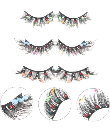 Beaupretty 3 Pairs Decor Fake Eyelashes False Lashes Wispy Eyelashes False Eyelashes Fake Lashes for Performance Makeup Accessories Fake Lashes Individual Slim Cosmetics Chemical Fiber - Buy Online on GoSupps.com